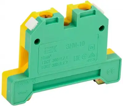 Зажим наборный ЗНИ-10PEN 10кв.мм (JXB-земля) IEK YZN20-010-K52 наличный и безналичный расчет