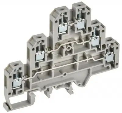 Колодка клеммная CTS-ML 3 ур. 2.5кв.мм сер. IEK YCT13-00-3-K03-002 наличный и безналичный расчет