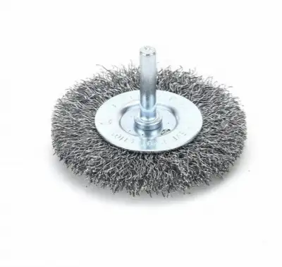 Щетка-крацовка круглая для дрели 75 мм, стальная проволока, 0.3 mm - HT7D714 наличный и безналичный расчет