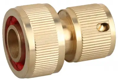 GRINDA 3/4″, с автостопом, из латуни, для шланга, быстросъемный соединитель (8-426130) наличный и безналичный расчет