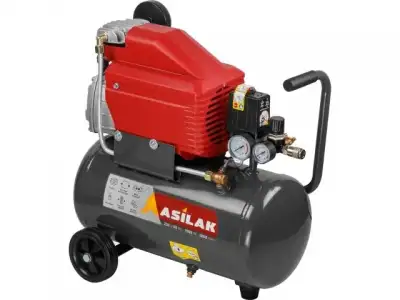 Компрессор ASILAK SLA-324 коаксиальный (235 л/мин, 8 атм, коаксиальный, масляный, ресив. 25 л, 230 В, 1,5 кВт) наличный и безналичный расчет