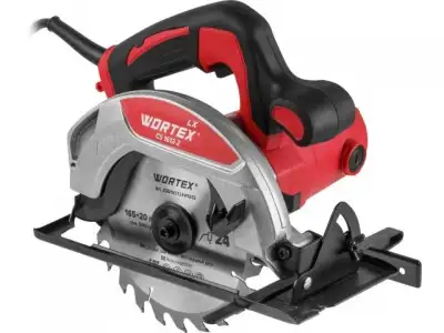 Циркулярная пила WORTEX LX CS 1612-2 в кор. (1200 Вт, 160х20х24Т, пропил в дереве (90°/45°)  53/34 мм) наличный и безналичный расчет