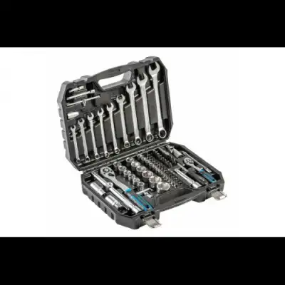 Набор инструмента 1/2", 1/4"  (85пр.) CrV "Hoegert" наличный и безналичный расчет