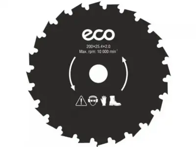 Нож для мотокосы 24 зуб. 200х2.0х25.4 мм ECO (специальная геометрия зубьев) наличный и безналичный расчет