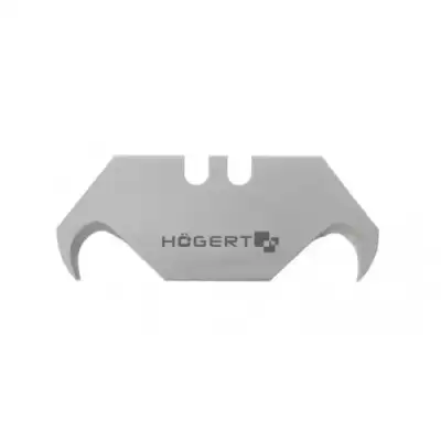 Лезвия сменные для ножа трапециевидные крючкообразные 19мм SK5 (5шт) "Hoegert" наличный и безналичный расчет