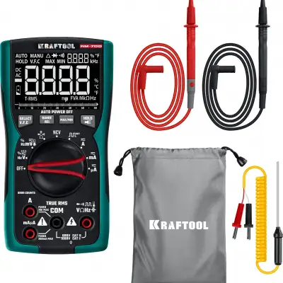 KRAFTOOL KM-700 цифровой мультиметр (59852) наличный и безналичный расчет