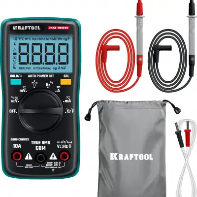 KRAFTOOL KM-600 цифровой мультиметр (59854) наличный и безналичный расчет
