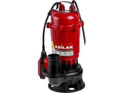 Насос погружной для грязной воды ASILAK SLP-1500 (1500 Вт, 15000 л/ч, погружение до 6 м) наличный и безналичный расчет