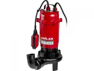 Насос погружной для грязной воды ASILAK SLP-2001 (С измельчителем, 2000 Вт, 18000 л/ч, погружение до 6 м) наличный и безналичный расчет