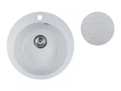 Мойка кухонная из искусственного камня POINT серый 495х495 мм, AV Engineering наличный и безналичный расчет