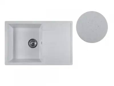 Мойка кухонная из искусственного камня BENEFIT серый 730х470 мм, AV Engineering наличный и безналичный расчет