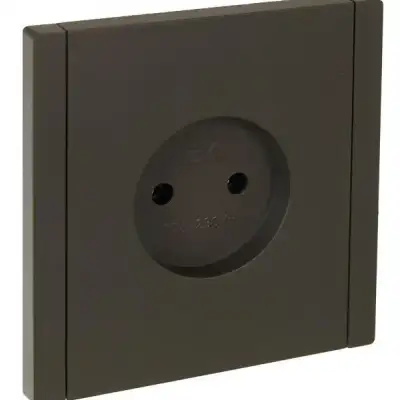 Розетка 1-м СП FORTE&PIANO FP318 10А без заземл. без защ. шторок винт. крепл. сер. IEK FP-R10-10-K03 наличный и безналичный расчет