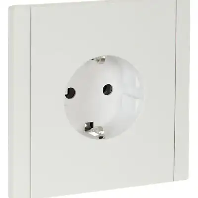 Розетка СП FORTE&PIANO FP214 16А с заземл. без защ. шторок безвинт. крепл. бел. IEK FP-R11-16-1-K01 наличный и безналичный расчет