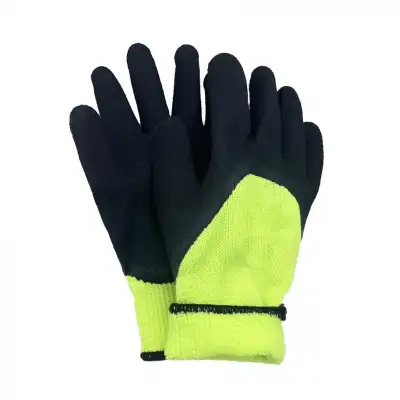 Перчатки с махровой подкладкой из полиэстера с латексным покрытием на 3/4 TF-L315 от мин. рисков наличный и безналичный расчет