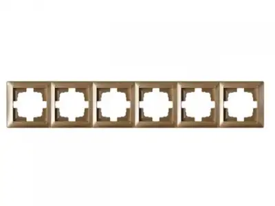 Рамка 6-местная бронза, Стиль, Bylectrica (Рамка шестиместная бронза, Стиль) наличный и безналичный расчет
