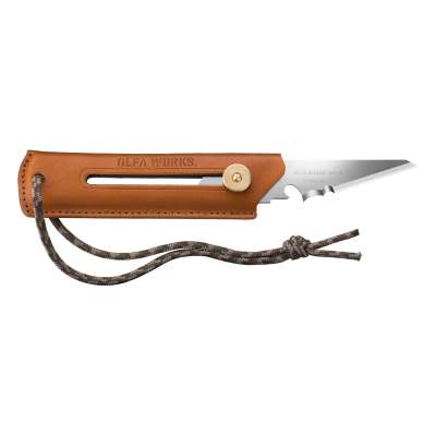 OLFA WORKS BK1 CAMEL BUSHCRAFT KNIFE многоцелевой нож со сменным лезвием с чехлом (OW-BK1L-CL) наличный и безналичный расчет