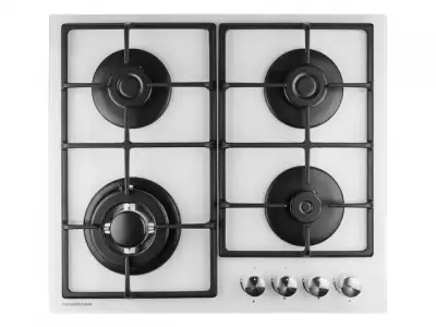 Панель варочная газовая NORMANN BHG-6450A (белый) (4 конф., WOK, закал.стекло, газ-контроль, пьезоподжиг, чугун.реш.) наличный и безналичный расчет