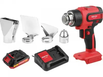 Аккум. термовоздуходувка WORTEX CHG 5518 в кор. ALL1 XLT SET 18 В, 1 скор., 300-550 °C наличный и безналичный расчет