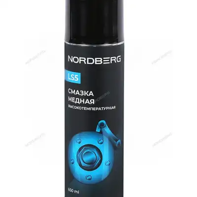 Смазка медная высокотемпературная NORDBERG LS5 аэрозоль, 650 мл LS5-650 наличный и безналичный расчет