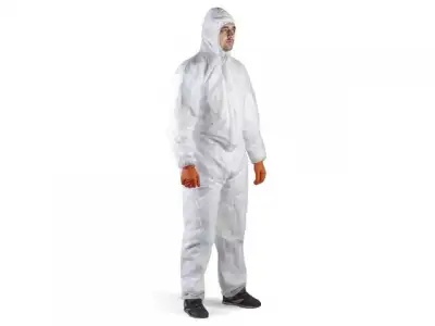 Защитный комбинезон JPC-100 (р-р L), Jeta Safety (JPC-100 - легкий защитный комбинезон из полипропилена (40 г/м) с капюшоном. В уп 50 шт. Р-р: L) наличный и безналичный расчет