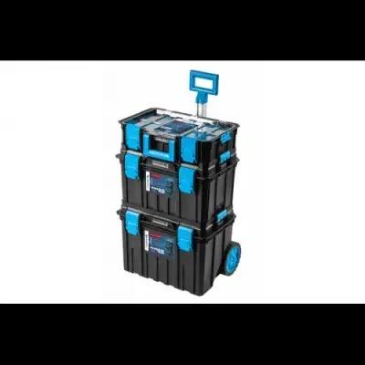 Ящик пластмассовый 3-х сегментный мобильный для инструмента со съемными ящиками 530х355х8250мм наличный и безналичный расчет