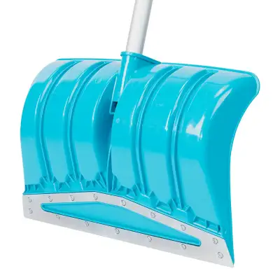 Лопата-скрепер для уборки снега, полипропилен, 460х320х1300 мм, алюминиевый черенок, ПВХ, LUXE Palisad наличный и безналичный расчет