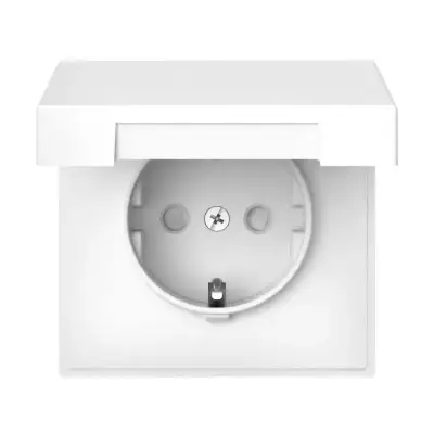 Розетка ArtGallery 16А IP20 с заземл. со шторками с крышкой быстрозажим. клем. механизм бел. SE GAL000146S наличный и безналичный расчет