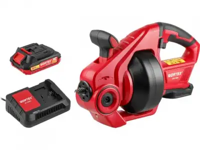 Аккум. прочистная машина WORTEX CDC 1855 в кор. ALL1 XLT SET (18 В, 0-550 об/мин, трос 7,6 м. С АКБ (2А) и З/У в комплекте) наличный и безналичный расчет