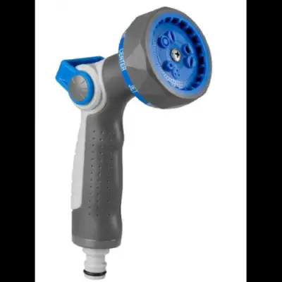 Пистолет-распылитель для полива регулируемый 9 функций Metal, TPR coated "H-D" наличный и безналичный расчет