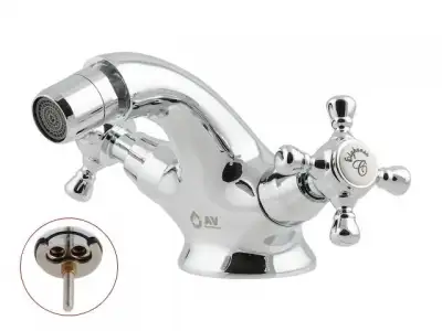 Смеситель для биде (Lt) вентильный, серия QNM AV Engineering (С коротким изливом) наличный и безналичный расчет