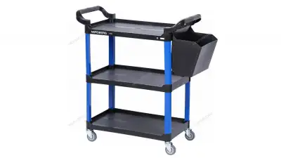 Тележка инструментальная NORDBERG 3 пластиковые полки, синяя T31B наличный и безналичный расчет