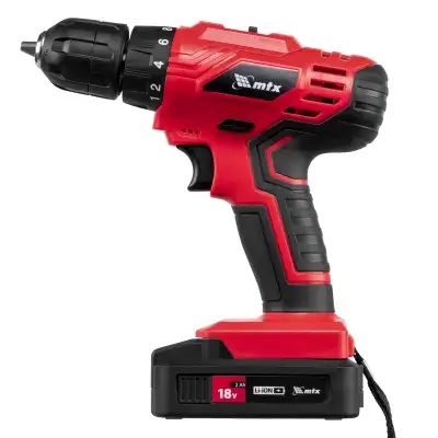 Дрель-шуруповерт аккумуляторная MCDL-18-02, Li-Ion, 18 В, 2 акк. MTX наличный и безналичный расчет