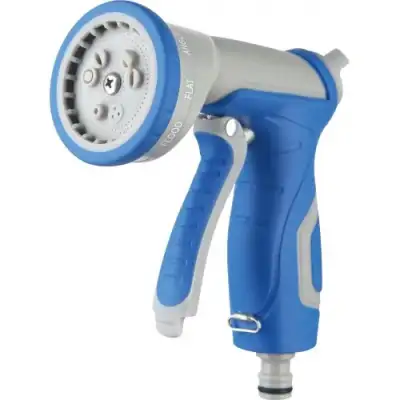 Пистолет-распылитель для полива регулируемый 9 функций Zn, Plastic, TPR coated "H-D" наличный и безналичный расчет