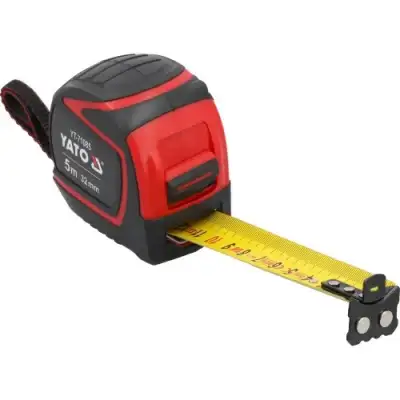 Рулетка стальная 5мх32мм с магнитом 1xSTOP "Yato" наличный и безналичный расчет