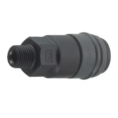 Быстроразъем пневматический с обратным клапаном, наружная резьба 1/2" (пластик) "Prowin" наличный и безналичный расчет
