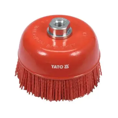 Щётка-крацовка чашка 125мм М14 (нейлон) "Yato" наличный и безналичный расчет