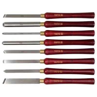 Стамески 435мм набор 8 предметов (деревянная ручка) HSS 4341 "Yato" наличный и безналичный расчет