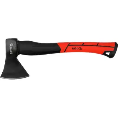 Топор 600гр. c фиберглассовой ручкой, 385мм., 48-58 HRC "Yato" наличный и безналичный расчет