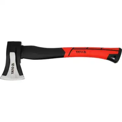 Топор-колун 1,0кг. c фиберглассовой ручкой, 390мм., 48-58 HRC "Yato" наличный и безналичный расчет