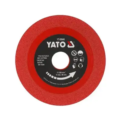 Круг алмазный 115x22.2x1.0мм для плитки "Yato" наличный и безналичный расчет