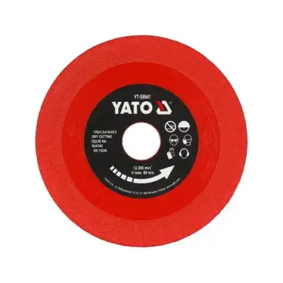 Круг алмазный 125x22.2x1.2мм для плитки "Yato" наличный и безналичный расчет