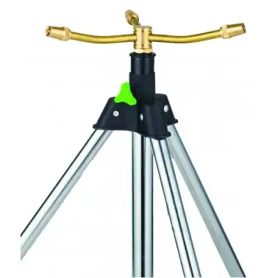 Распылитель для полива вращающийся трехрожковый латунный на штативе-треноге "H-D" наличный и безналичный расчет