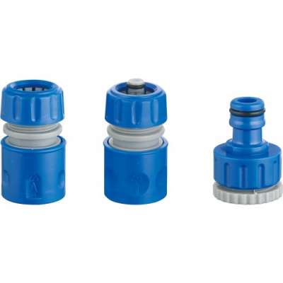 Адаптеры для шлангов поливочных, набор 3 предмета 1/2" "H-D" на КАРТОНКЕ наличный и безналичный расчет