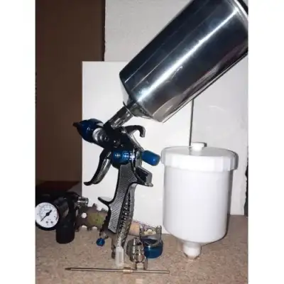 Краскопульт HVLP 1,4/1.7мм с принадлежностями (9пр.) "H-D" наличный и безналичный расчет