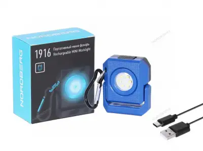 Портативный мини фонарь NORDBERG 3,7 В (без зарядного устройства) 1916 наличный и безналичный расчет