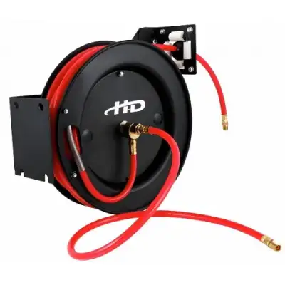 Шланг ПВХ пневматический 9.5ммх15м 2.0MPa с наружной резьбой 1/4" на автоматической катушке "H-D" наличный и безналичный расчет