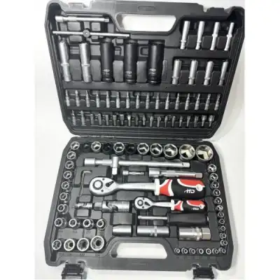 Набор инструмента 1/2", 1/4" (108пр.) с ударными головками 17, 19, 21, 22мм CrV "H-D" наличный и безналичный расчет