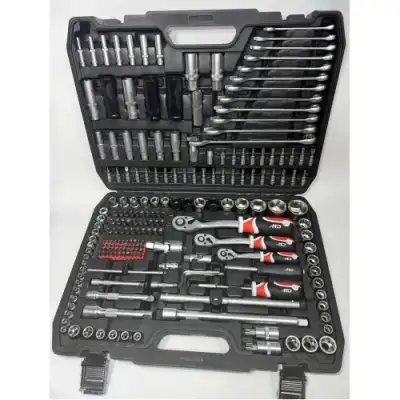 Набор инструмента 1/2", 3/8", 1/4" (216пр.), гол. 3/8" 12 гр., гол. удар. 17, 19, 21, 22мм CrV "H-D" наличный и безналичный расчет