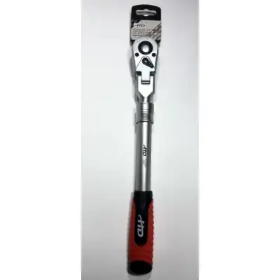 Ключ трещоточный для головок 1/2" 72T телескопический шарнирный L350-490мм "H-D" наличный и безналичный расчет