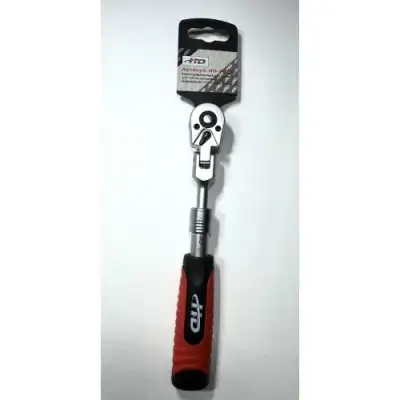 Ключ трещоточный для головок 1/4" 72T телескопический шарнирный L175-225мм "H-D" наличный и безналичный расчет